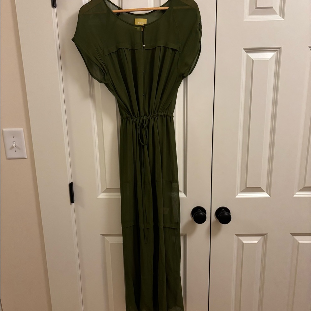 Maeve Forest Green Maxi Dress